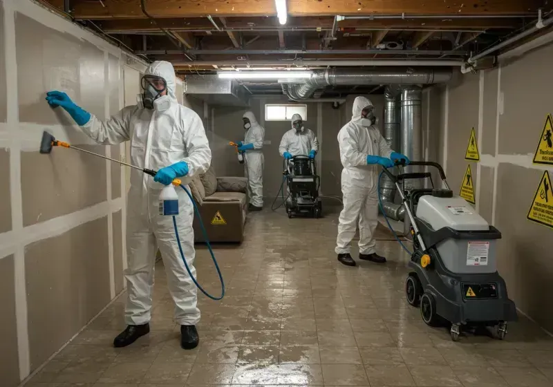 Basement Moisture Removal and Structural Drying process in Lafayette County, AR